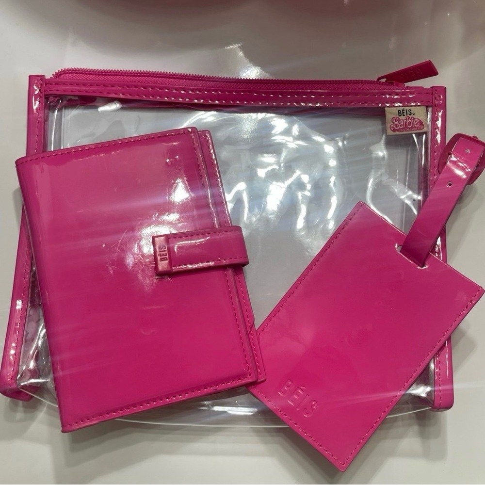 Beis x Barbie Passport Luggage Tag Set